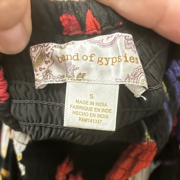 Band Of Gypsies Bristol Split Leg Jumpsuit In Black
& Multicolor Floral Print S - Picture 14 of 16